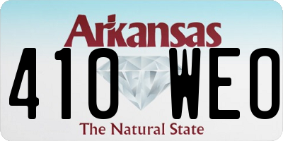 AR license plate 410WEO
