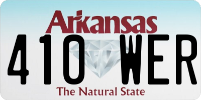 AR license plate 410WER
