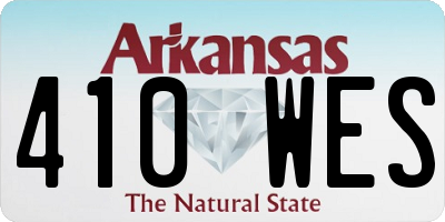 AR license plate 410WES