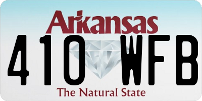 AR license plate 410WFB