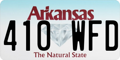 AR license plate 410WFD