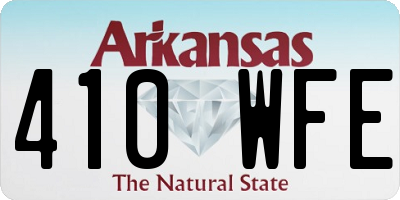 AR license plate 410WFE