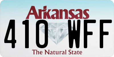 AR license plate 410WFF