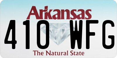 AR license plate 410WFG