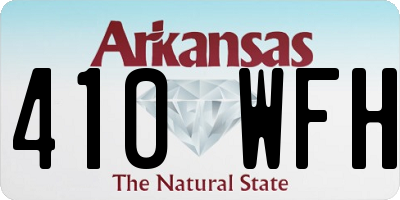 AR license plate 410WFH
