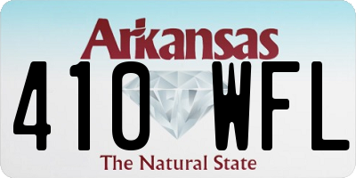 AR license plate 410WFL