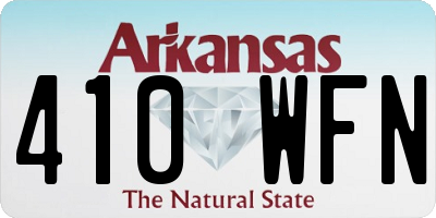 AR license plate 410WFN