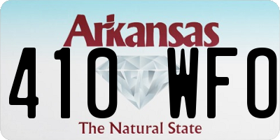 AR license plate 410WFO