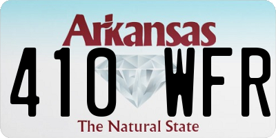 AR license plate 410WFR