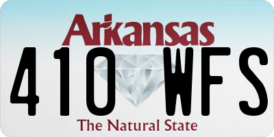 AR license plate 410WFS