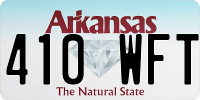 AR license plate 410WFT