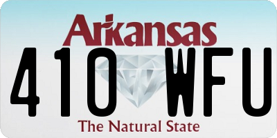 AR license plate 410WFU