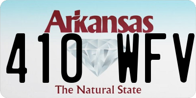 AR license plate 410WFV