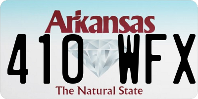 AR license plate 410WFX
