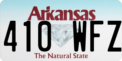 AR license plate 410WFZ