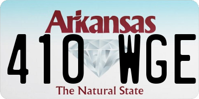AR license plate 410WGE