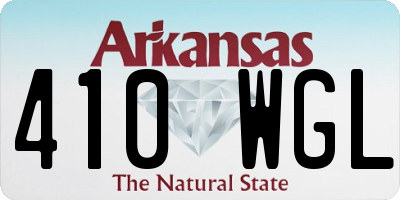 AR license plate 410WGL