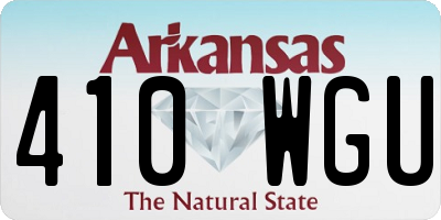 AR license plate 410WGU