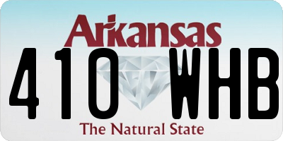 AR license plate 410WHB