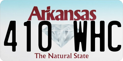 AR license plate 410WHC