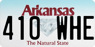 AR license plate 410WHE