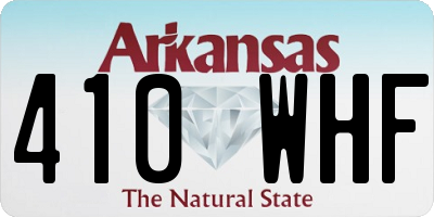 AR license plate 410WHF