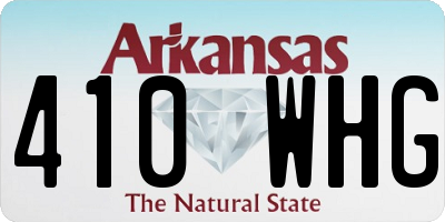 AR license plate 410WHG