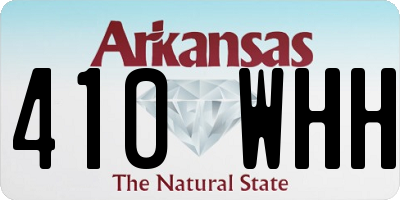 AR license plate 410WHH