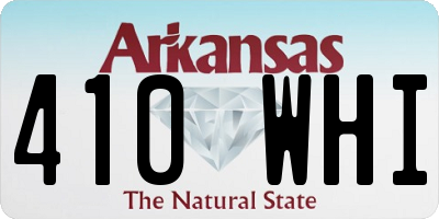 AR license plate 410WHI