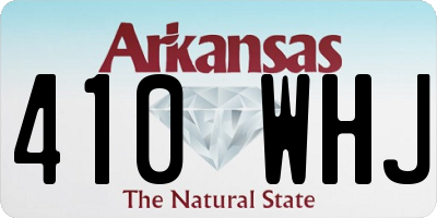 AR license plate 410WHJ