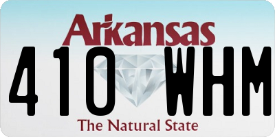 AR license plate 410WHM