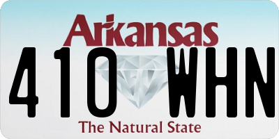 AR license plate 410WHN