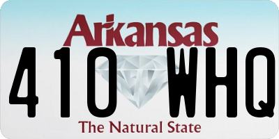 AR license plate 410WHQ