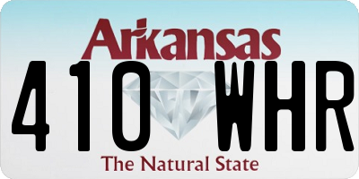 AR license plate 410WHR