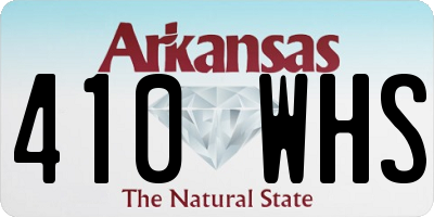AR license plate 410WHS
