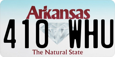 AR license plate 410WHU