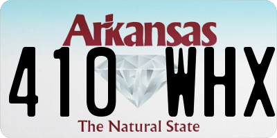 AR license plate 410WHX