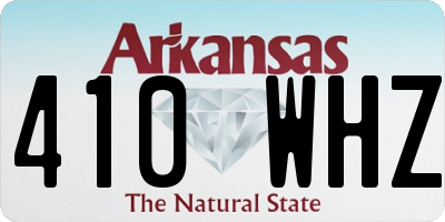 AR license plate 410WHZ