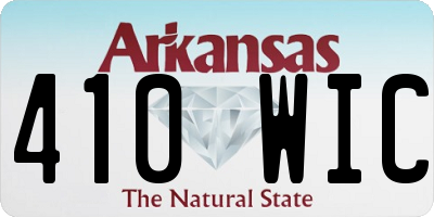 AR license plate 410WIC