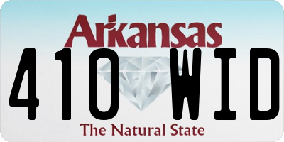AR license plate 410WID