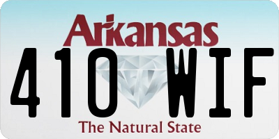 AR license plate 410WIF