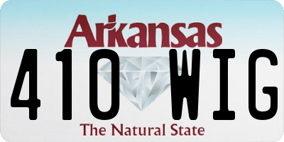 AR license plate 410WIG