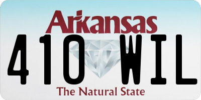 AR license plate 410WIL