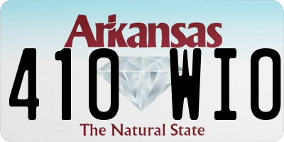 AR license plate 410WIO