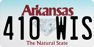 AR license plate 410WIS
