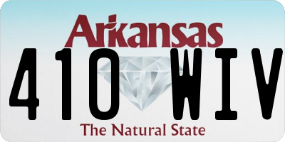 AR license plate 410WIV
