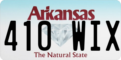 AR license plate 410WIX