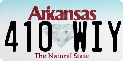 AR license plate 410WIY