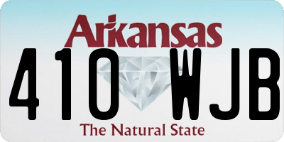 AR license plate 410WJB