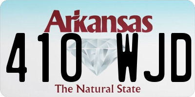 AR license plate 410WJD